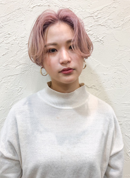 ピンクハンサムショート 名古屋の美容室 Buddy Hair バディヘア