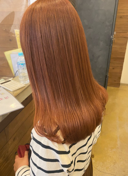 オレンジベージュ 名古屋の美容室 Buddy Hair バディヘア