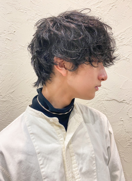 メンズウルフパーマ 名古屋の美容室 Buddy Hair バディヘア